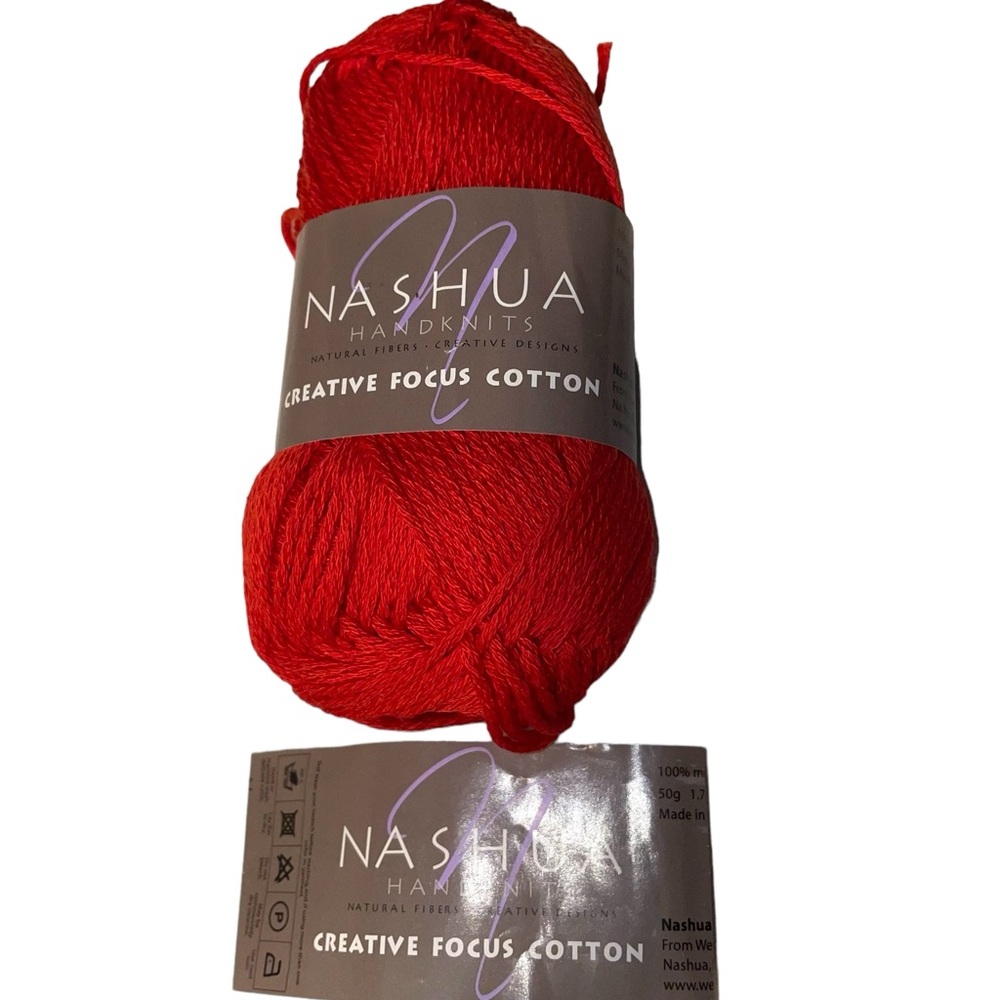 Nashua Handknits Creative Focus Cotton DK Yarn Mercerized Red CFCT 009